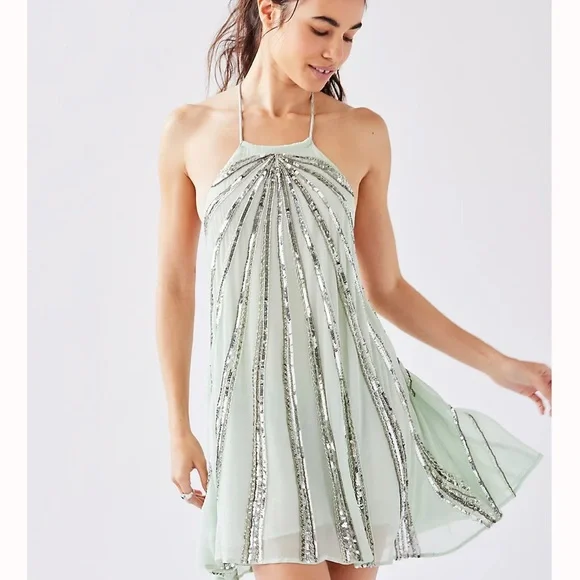 ☃️ Free People x Jen's Pirate Booty Starburst Mini Dress NWT - Picture 7 of 9